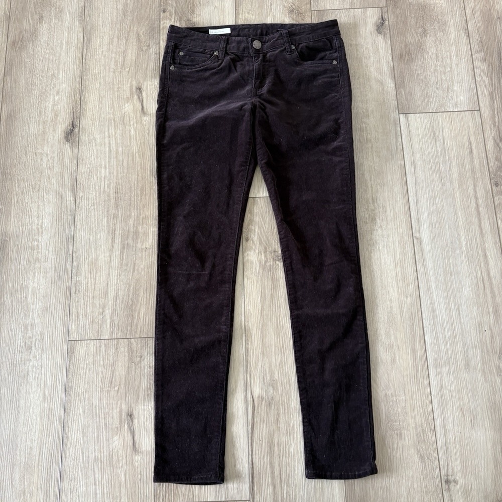 Kut From The Kloth Corduroy Skinny Jeans Pants Mia Toothpick Stretch Brown Sz 8